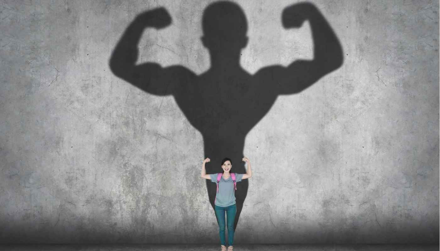 Woman who feels powerful using therapy for anxiety